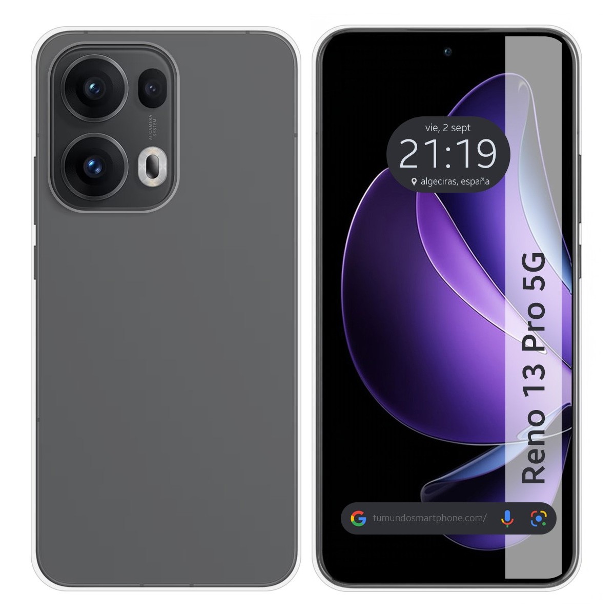 Funda Silicona Gel TPU Transparente para Oppo Reno 13 Pro 5G