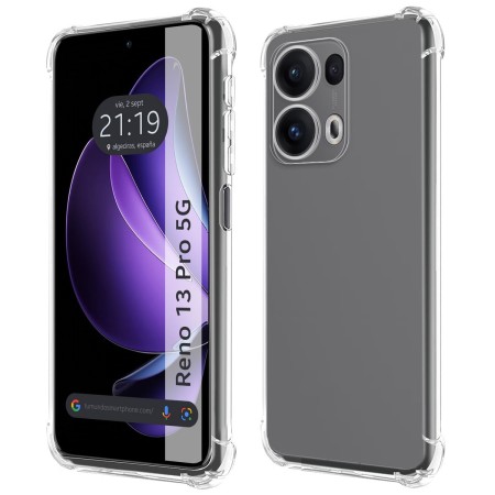 Funda Silicona Antigolpes Transparente para Oppo Reno 13 Pro 5G
