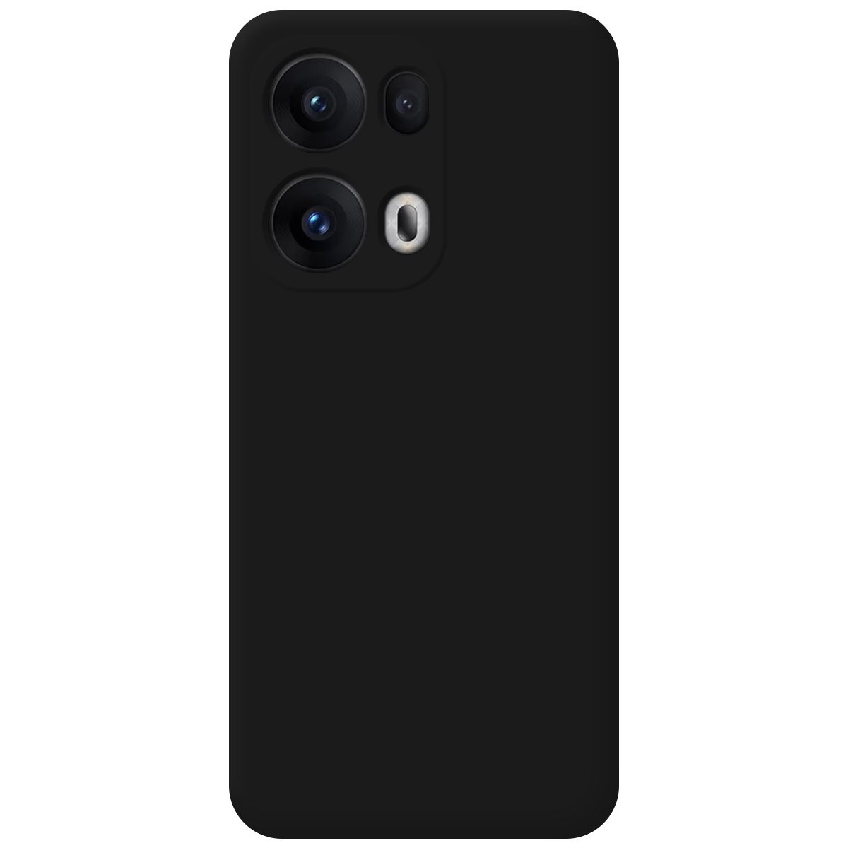 Funda Silicona Líquida Ultra Suave para Oppo Reno 13 Pro 5G color Negra