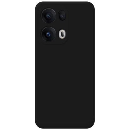 Funda Silicona Líquida Ultra Suave para Oppo Reno 13 Pro 5G color Negra