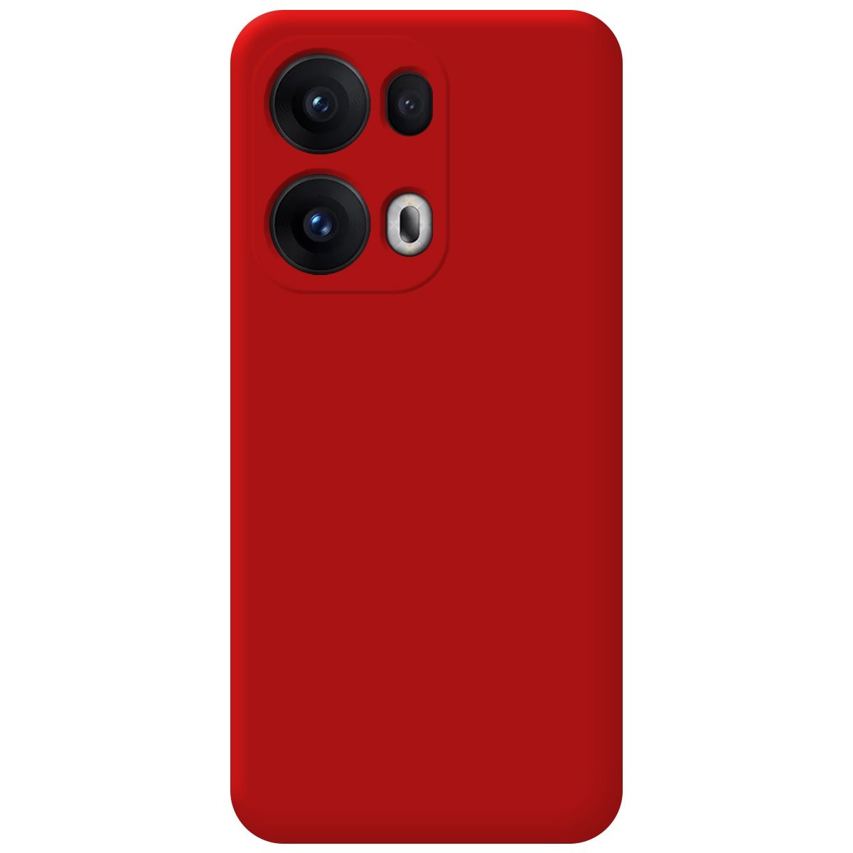 Funda Silicona Líquida Ultra Suave para Oppo Reno 13 Pro 5G color Roja