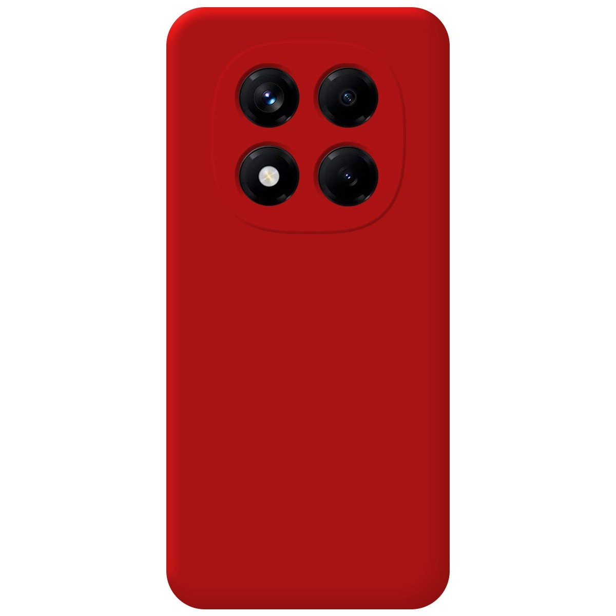 Funda Silicona Líquida Ultra Suave para Xiaomi Redmi Note 14 Pro 4G color Roja