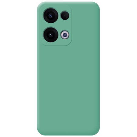 Funda Silicona Líquida Ultra Suave para Oppo Reno 13 5G color Verde