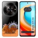 Funda Silicona Transparente para Zte Blade A75 5G diseño Bufalo Dibujos