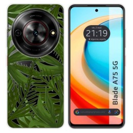 Funda Silicona Transparente para Zte Blade A75 5G diseño Jungla Dibujos