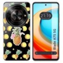 Funda Silicona Transparente para Zte Blade A75 5G diseño Piña Dibujos