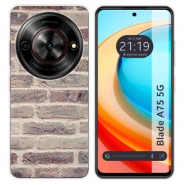 Funda Silicona para Zte Blade A75 5G diseño Ladrillo 01 Dibujos