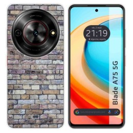 Funda Silicona para Zte Blade A75 5G diseño Ladrillo 02 Dibujos