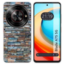 Funda Silicona para Zte Blade A75 5G diseño Ladrillo 05 Dibujos