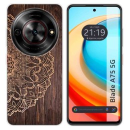 Funda Silicona para Zte Blade A75 5G diseño Madera 06 Dibujos