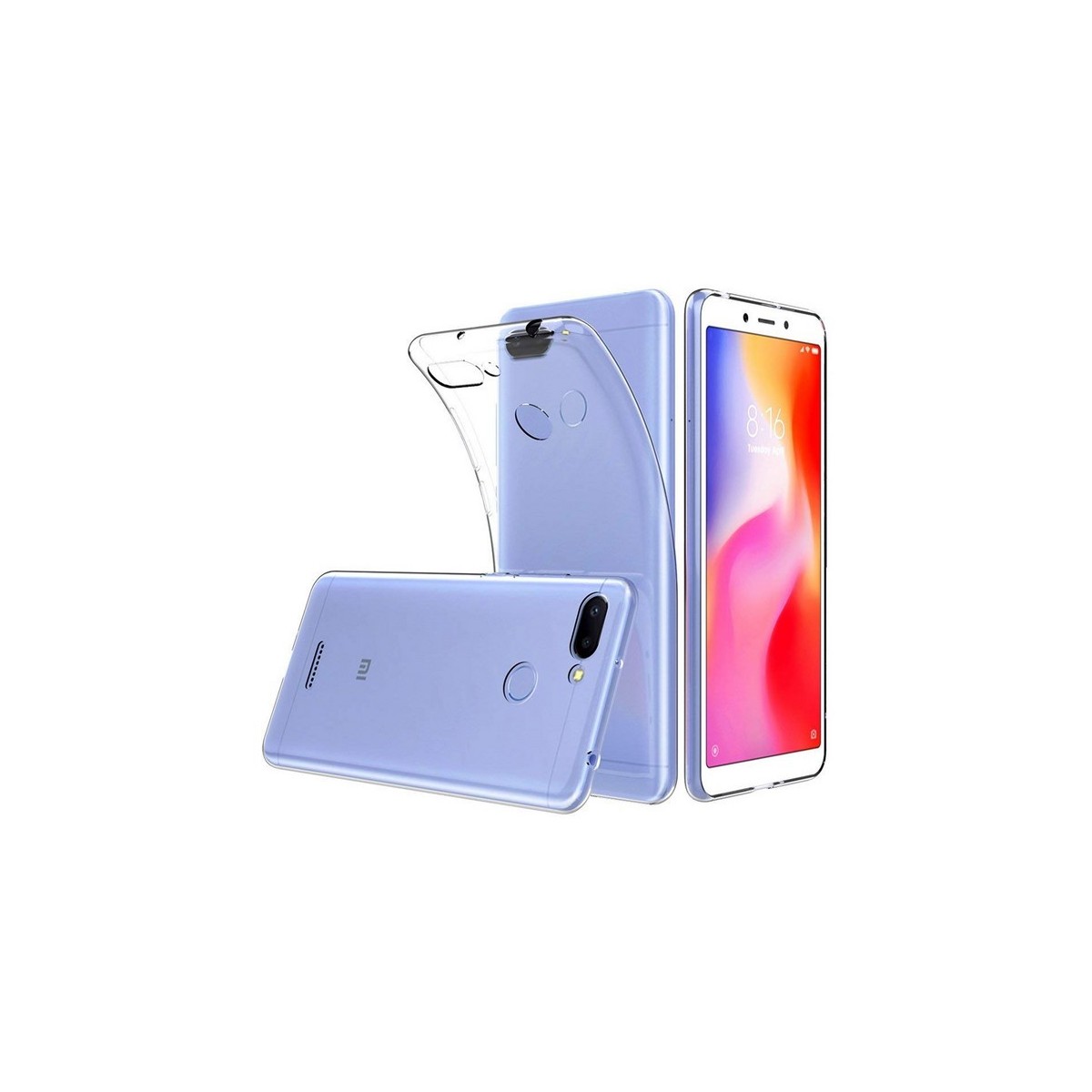 Funda Gel Tpu Fina Ultra-Thin 0,5mm Transparente para Xiaomi Redmi 6