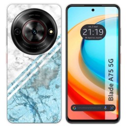 Funda Silicona para Zte Blade A75 5G diseño Mármol 02 Dibujos