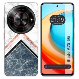 Funda Silicona para Zte Blade A75 5G diseño Mármol 05 Dibujos