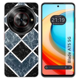 Funda Silicona para Zte Blade A75 5G diseño Mármol 06 Dibujos