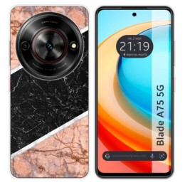 Funda Silicona para Zte Blade A75 5G diseño Mármol 07 Dibujos
