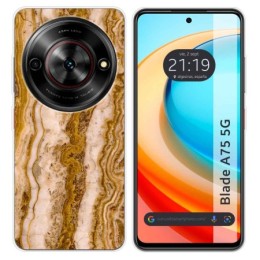 Funda Silicona para Zte Blade A75 5G diseño Mármol 10 Dibujos