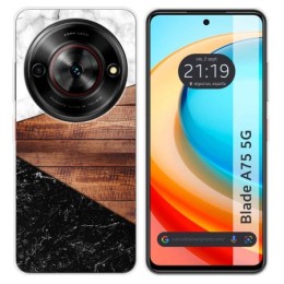 Funda Silicona para Zte Blade A75 5G diseño Mármol 11 Dibujos