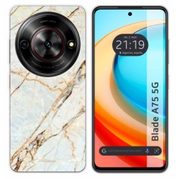 Funda Silicona para Zte Blade A75 5G diseño Mármol 13 Dibujos