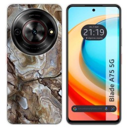 Funda Silicona para Zte Blade A75 5G diseño Mármol 14 Dibujos