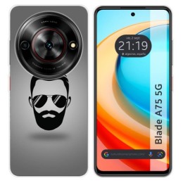 Funda Silicona para Zte Blade A75 5G diseño Barba Dibujos
