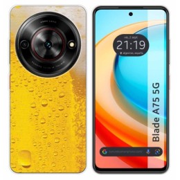 Funda Silicona para Zte Blade A75 5G diseño Cerveza Dibujos
