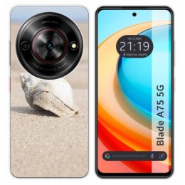 Funda Silicona para Zte Blade A75 5G diseño Concha Dibujos