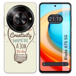 Funda Silicona para Zte Blade A75 5G diseño Creativity Dibujos