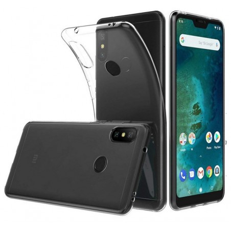 Funda Gel Tpu Fina Ultra-Thin 0,5mm Transparente para Xiaomi Redmi 6 Pro / Mi A2 Lite