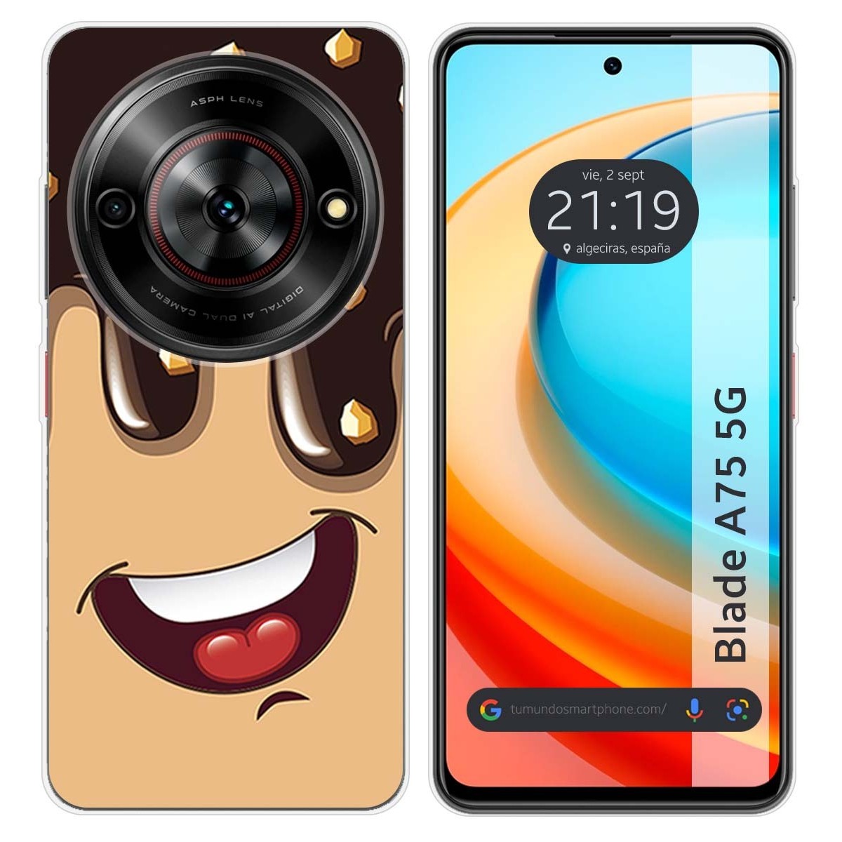 Funda Silicona para Zte Blade A75 5G diseño Helado Chocolate Dibujos