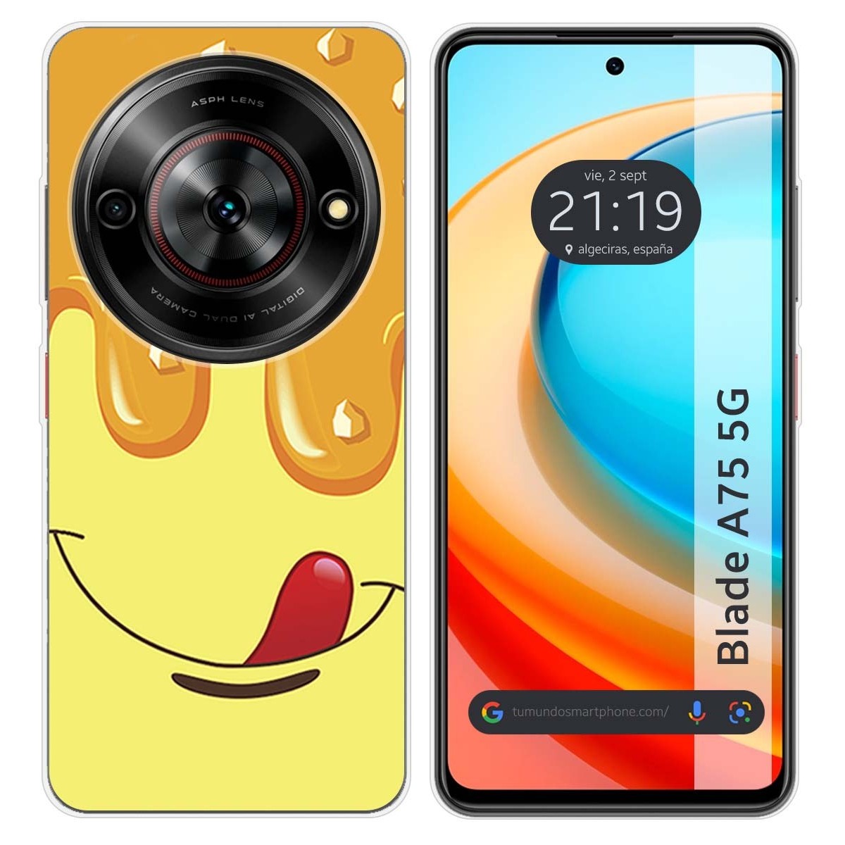 Funda Silicona para Zte Blade A75 5G diseño Helado Vainilla Dibujos