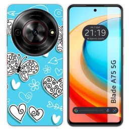 Funda Silicona para Zte Blade A75 5G diseño Mariposas Dibujos