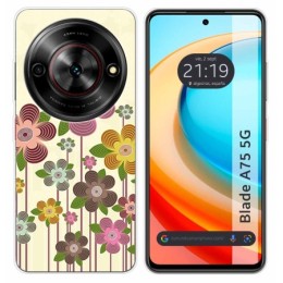 Funda Silicona para Zte Blade A75 5G diseño Primavera En Flor Dibujos