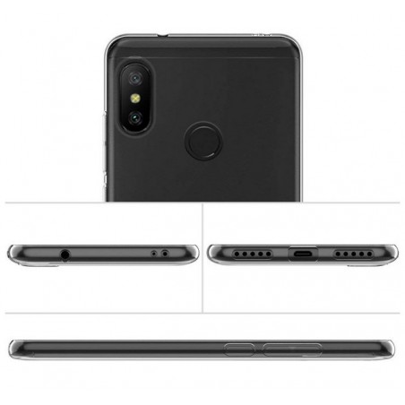 Funda Gel Tpu Fina Ultra-Thin 0,5mm Transparente para Xiaomi Redmi 6 Pro / Mi A2 Lite