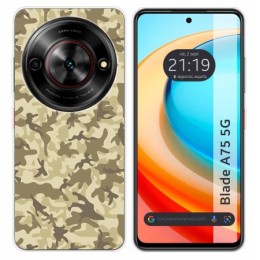 Funda Silicona para Zte Blade A75 5G diseño Sand Camuflaje Dibujos