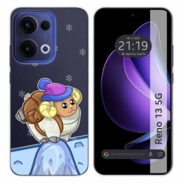 Funda Silicona Transparente para Oppo Reno 13 5G diseño Cabra Dibujos