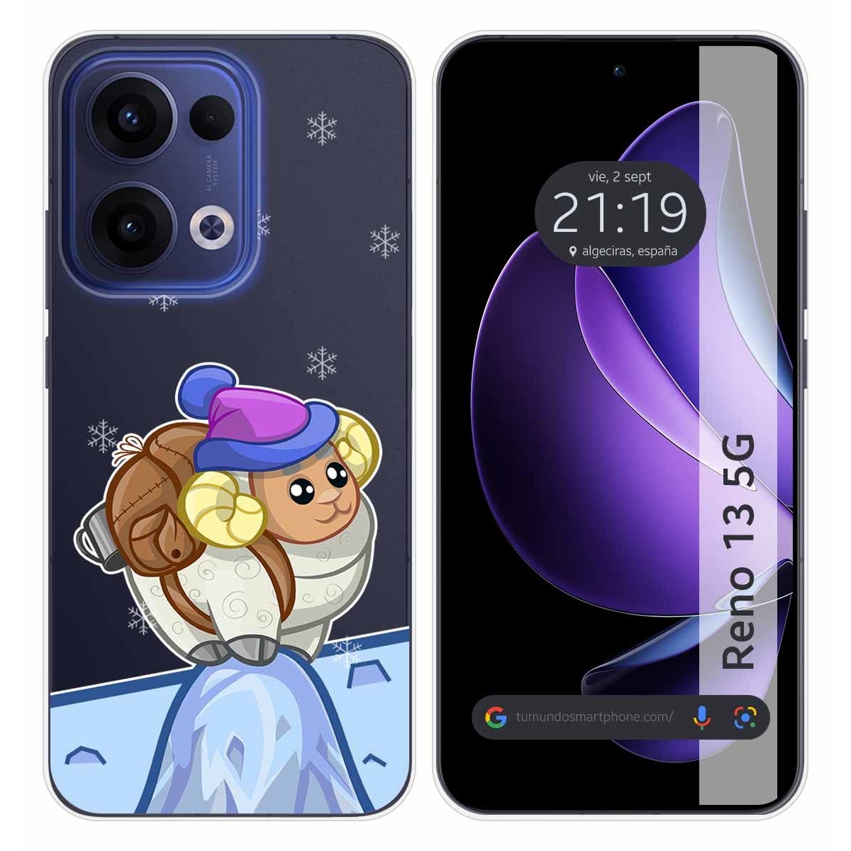 Funda Silicona Transparente para Oppo Reno 13 5G diseño Cabra Dibujos