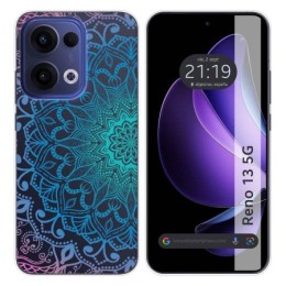 Funda Silicona Transparente para Oppo Reno 13 5G diseño Mandala Dibujos