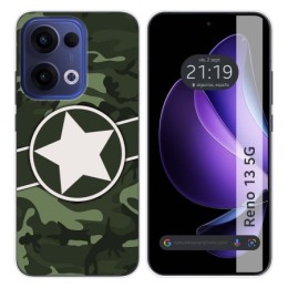 Funda Silicona para Oppo Reno 13 5G diseño Camuflaje 01 Dibujos