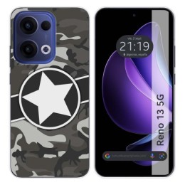 Funda Silicona para Oppo Reno 13 5G diseño Camuflaje 02 Dibujos