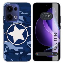 Funda Silicona para Oppo Reno 13 5G diseño Camuflaje 03 Dibujos