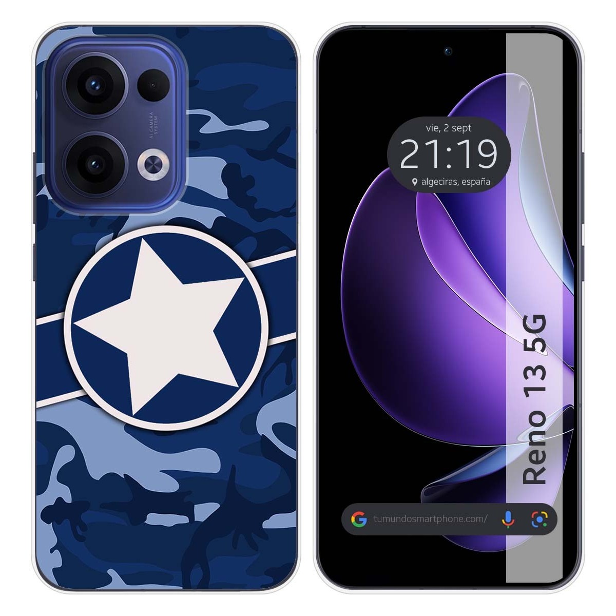 Funda Silicona para Oppo Reno 13 5G diseño Camuflaje 03 Dibujos