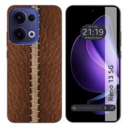 Funda Silicona para Oppo Reno 13 5G diseño Cuero 01 Dibujos