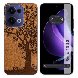 Funda Silicona para Oppo Reno 13 5G diseño Cuero 03 Dibujos