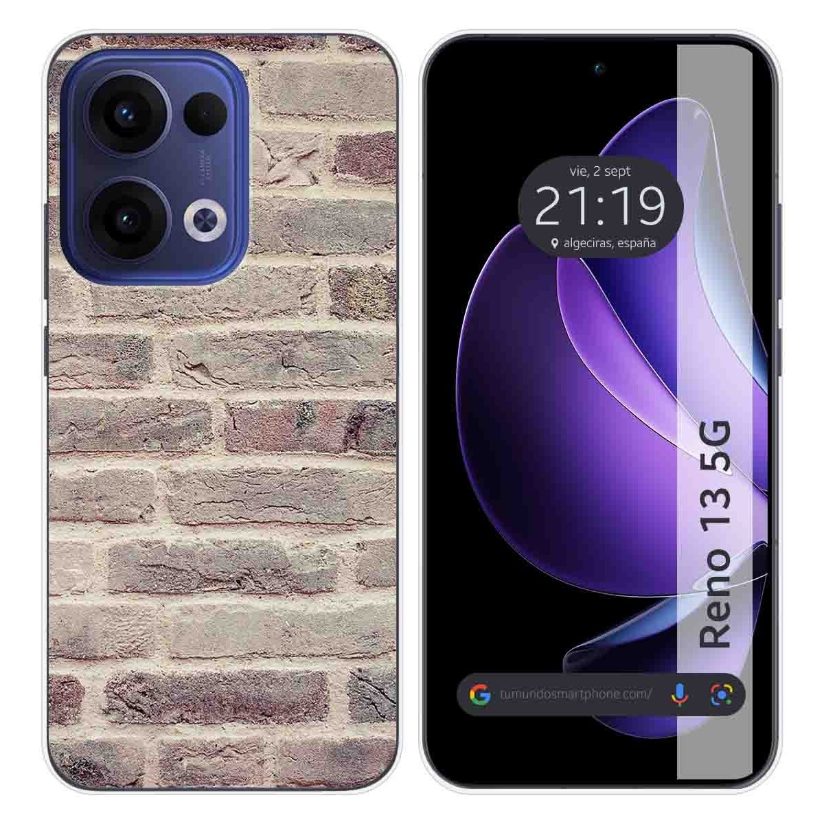 Funda Silicona para Oppo Reno 13 5G diseño Ladrillo 01 Dibujos