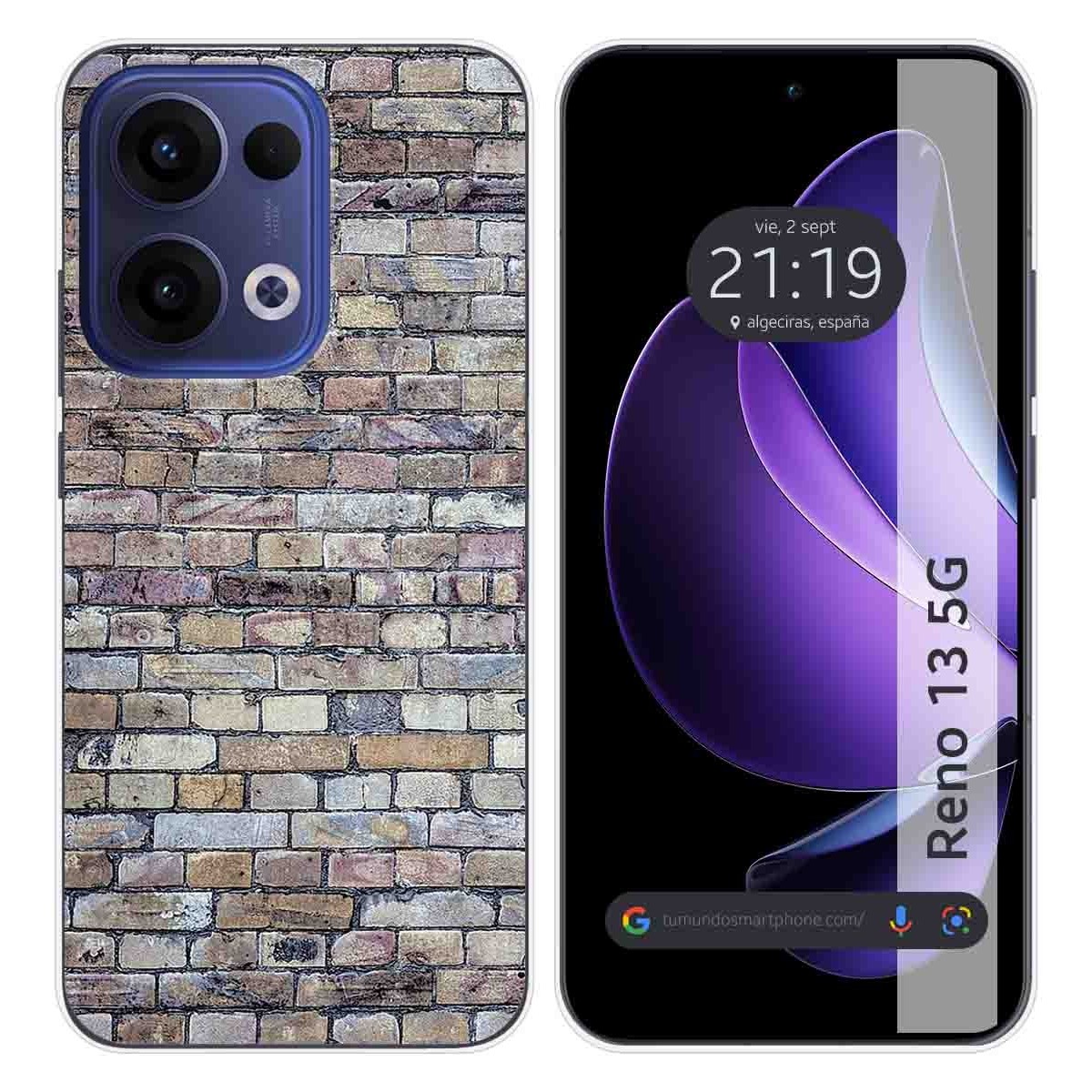 Funda Silicona para Oppo Reno 13 5G diseño Ladrillo 02 Dibujos