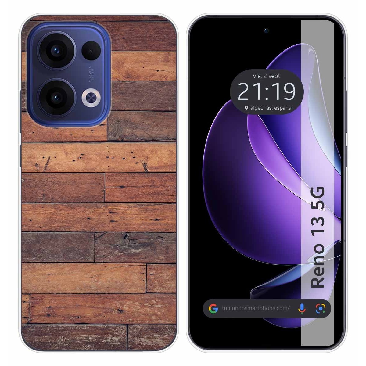Funda Silicona para Oppo Reno 13 5G diseño Madera 03 Dibujos
