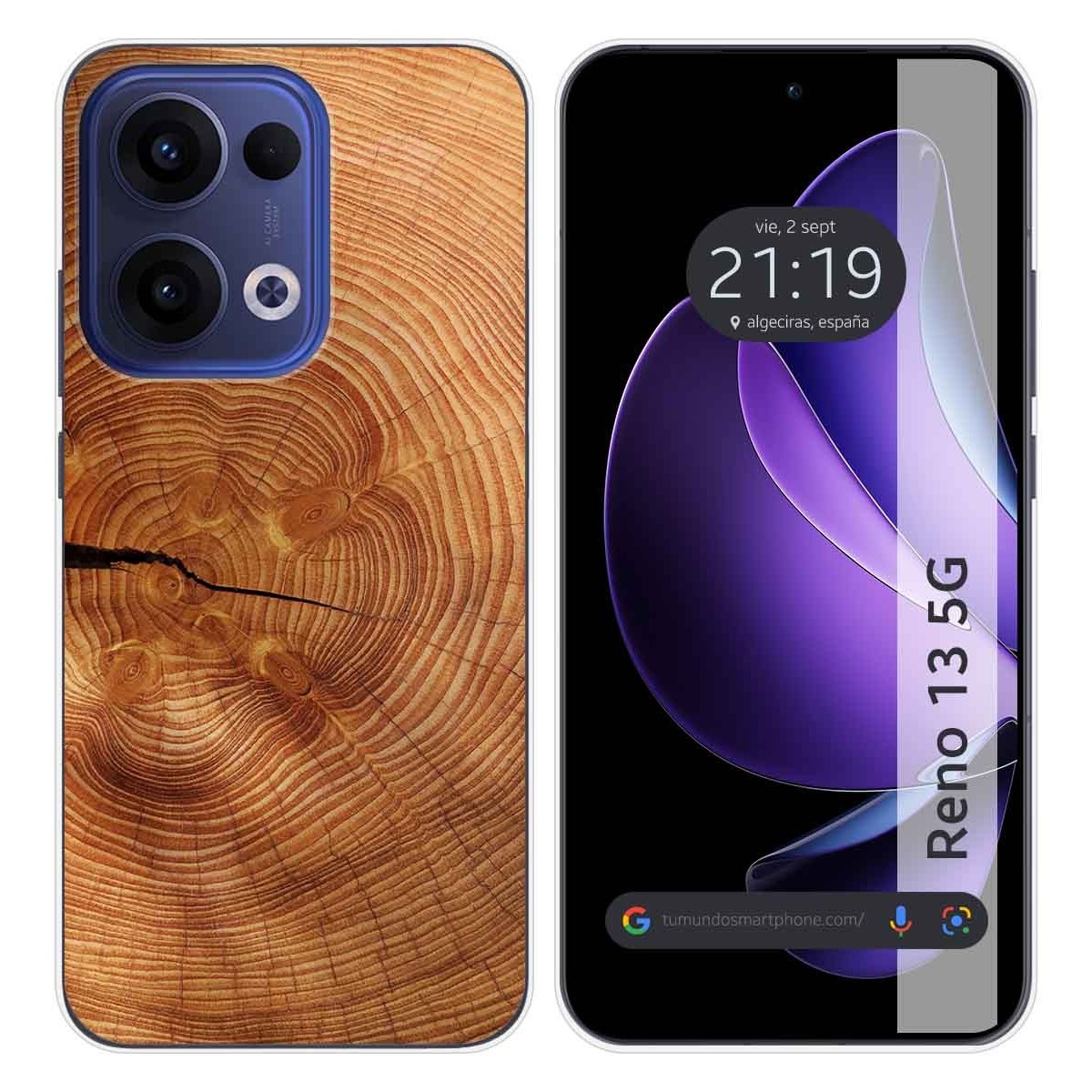 Funda Silicona para Oppo Reno 13 5G diseño Madera 04 Dibujos