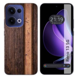 Funda Silicona para Oppo Reno 13 5G diseño Madera 05 Dibujos