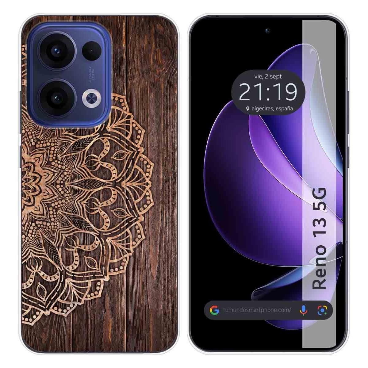 Funda Silicona para Oppo Reno 13 5G diseño Madera 06 Dibujos