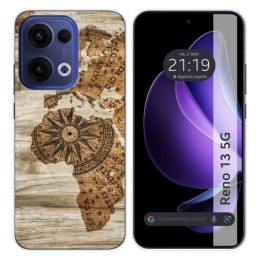 Funda Silicona para Oppo Reno 13 5G diseño Madera 07 Dibujos